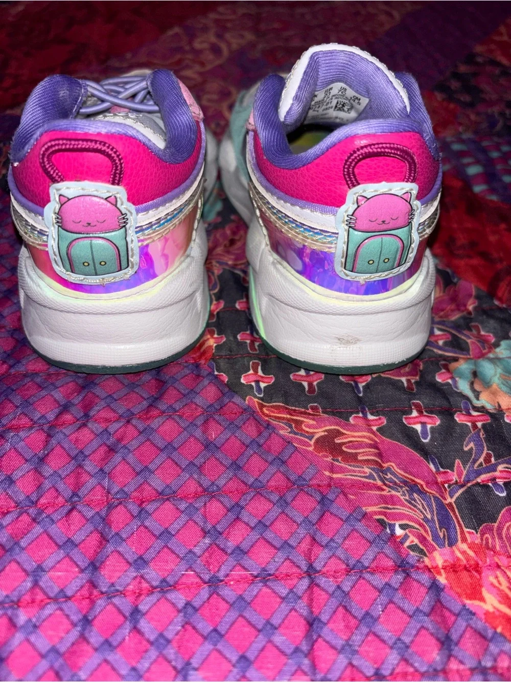 Puma Gabbys playhouse Pastel Mint Pink Purple Iridescent Sneakers